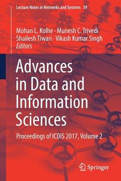 portada Advances in Data and Information Sciences: Proceedings of Icdis 2017, Volume 2 (en Inglés)