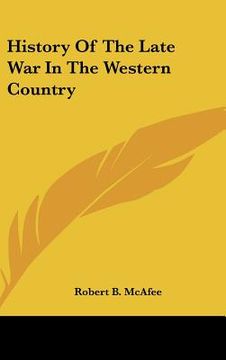portada history of the late war in the western country