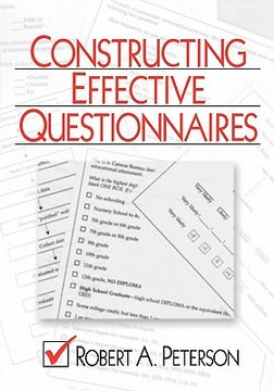 portada constructing effective questionnaires (in English)