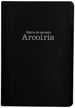 portada Mass Market rvr 1960 Biblia de Estudio Arco Iris, Negro Símil Piel (in Spanish)