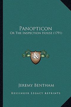 portada panopticon: or the inspection house (1791) (in English)
