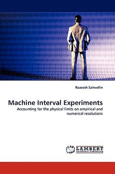 portada machine interval experiments (in English)