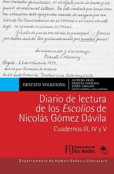 portada Diario de Lectura de los Escolios de Nicolas Gomez Davila (in Spanish)