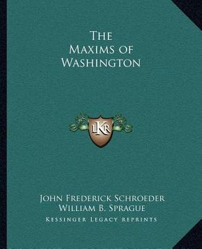 portada the maxims of washington (en Inglés)