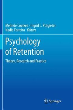 portada Psychology of Retention: Theory, Research and Practice (en Inglés)