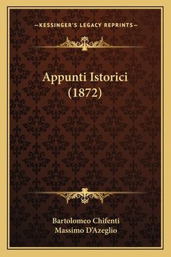 portada Appunti Istorici (1872) (in Italian)