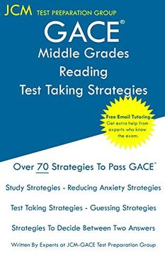 portada Gace Middle Grades Reading - Test Taking Strategies: Gace 012 Exam - Free Online Tutoring - new 2020 Edition - the Latest Strategies to Pass Your Exam. (en Inglés)