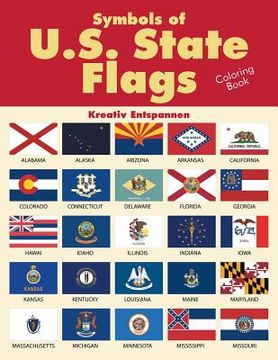 portada Symbols of U.S. State Flags Coloring Book (en Inglés)