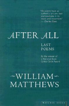 portada after all: last poems (en Inglés)