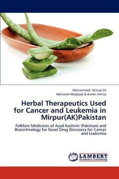 portada herbal therapeutics used for cancer and leukemia in mirpur(ak)pakistan (en Inglés)