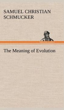 portada the meaning of evolution (in English)