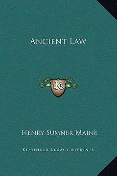 portada ancient law (in English)