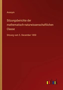 portada Sitzungsberichte der Mathematisch-Naturwissenschaftlichen Classe (in German)
