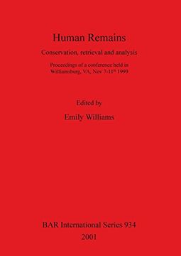 portada human remains: conservation, retrieval and analysis (en Inglés)