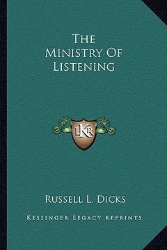 portada the ministry of listening (en Inglés)