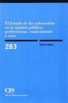 portada Estado Autonomias en Opinion Publica: Preferencias,Conocimi. (in Spanish)