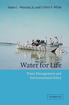 portada Water for Life Hardback: Water Management and Environmental Policy (Cambridge Studies in Environmental Policy) (in English)