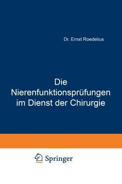 portada Die Nierenfunktionsprüfungen im Dienst der Chirurgie (German Edition)