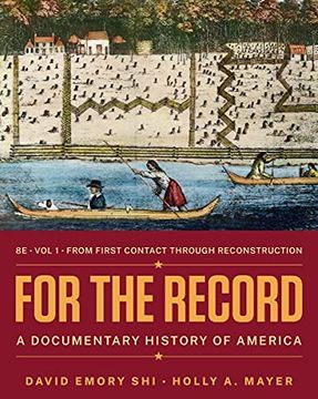 portada For the Record: A Documentary History of America (Volume 1)