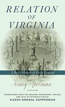 portada Relation of Virginia: A Boy's Memoir of Life With the Powhatans and the Patawomecks (en Inglés)