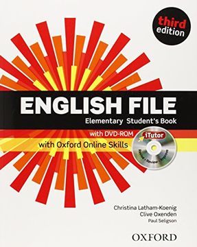 portada English File Third Edition: Elementary: Student's Book With Itutor and Online Skills 