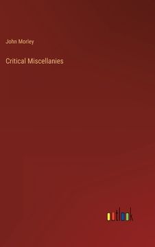 portada Critical Miscellanies (in English)