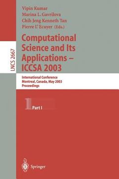 portada computational science and its applications - iccsa 2003 (en Inglés)