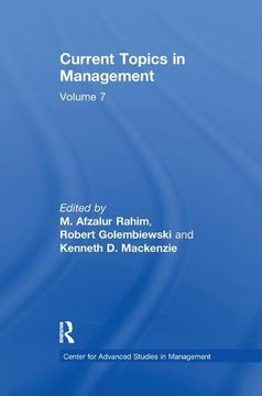 portada Current Topics in Management: Volume 7 (in English)