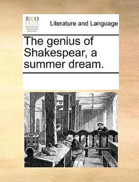 portada the genius of shakespear, a summer dream. (in English)