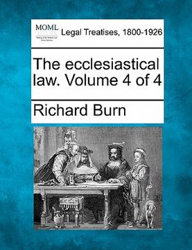 portada the ecclesiastical law. volume 4 of 4