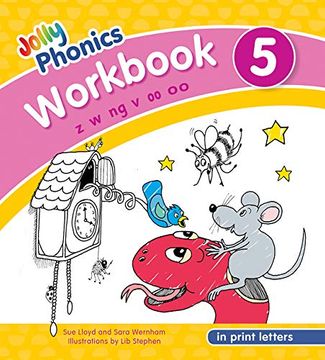portada Jolly Phonics Workbook 5 in Print Letters: In Print Letters (Jolly Phonics Workbooks, set of 1-7) (in English)