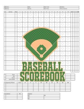 portada Baseball Scorebook: 100 Scoring Sheets For Baseball and Softball Games, Glover's Scorebooks, Large (8.5X 11) (in English)