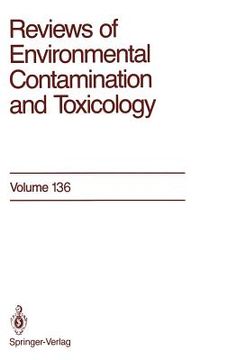 portada reviews of environmental contamination and toxicology 136 (en Inglés)