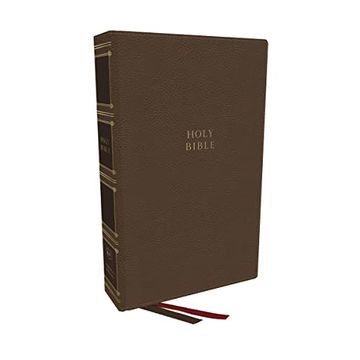 portada Kjv, Compact Center-Column Reference Bible, Leathersoft, Brown, red Letter, Thumb Indexed, Comfort Print (en Inglés)