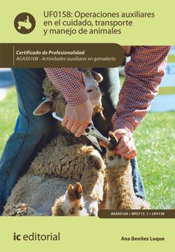 portada Operaciones Auxiliares en el Cuidado, Transporte y Manejo de Animales. Agax0108 - Actividades Auxiliares en Ganadería (in Spanish)