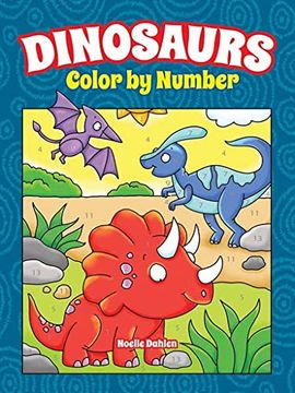 portada Dinosaurs Color by Number (Dover Dinosaur Coloring Books)