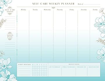 portada Self-Care Weekly Planner Notepad: (Mindfulness Gifts, Self-Care Gifts for Women, Back to School Supplies) (Inner World) (in English)