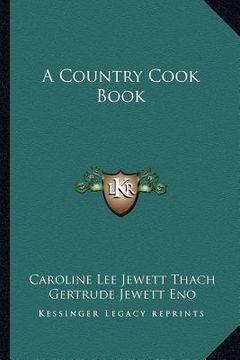 portada a country cook book (en Inglés)
