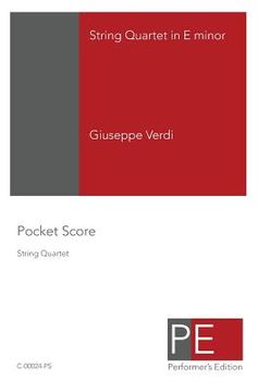 portada String Quartet In E Minor: Pocket Score (in English)
