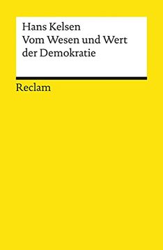 portada Vom Wesen und Wert der Demokratie (en Alemán)