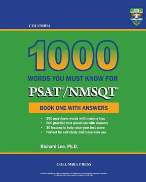 portada Columbia 1000 Words You Must Know for PSAT/NMSQT: Book One with Answers (in English)