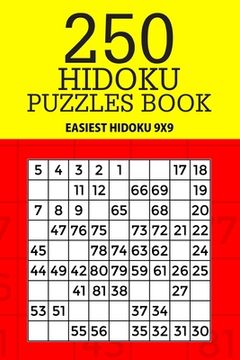 portada 250 Hidoku Puzzle Book: Easiest Hidoku 9x9 (en Inglés)