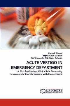 portada acute vertigo in emergency department (in English)