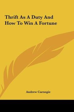portada thrift as a duty and how to win a fortune (en Inglés)