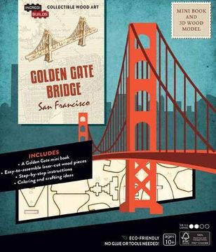 portada Incredibuilds: San Francisco: Golden Gate Bridge Modelo Armable en Madera