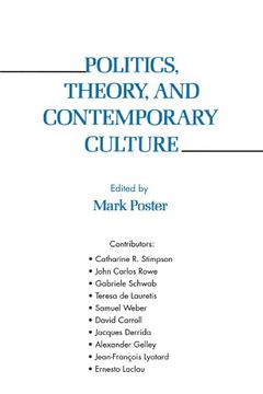 portada Politics, Theory, and Contemporary Culture (in English)