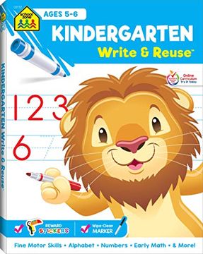 portada Kindergarten Ages 5-6 (Write & Reuse) (en Inglés)
