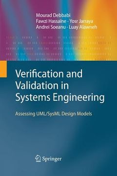 portada Verification and Validation in Systems Engineering: Assessing Uml/Sysml Design Models (in English)