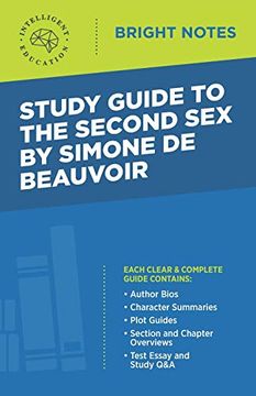 portada Study Guide to the Second sex by Simone de Beauvoir (Bright Notes) (en Inglés)