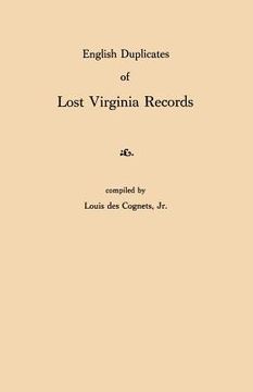 portada english duplicates of lost virginia records (in English)